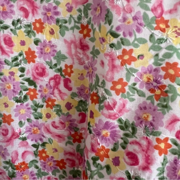 Vintage David Wayne Pastel Floral Dress Size 16 - Picture 5 of 10